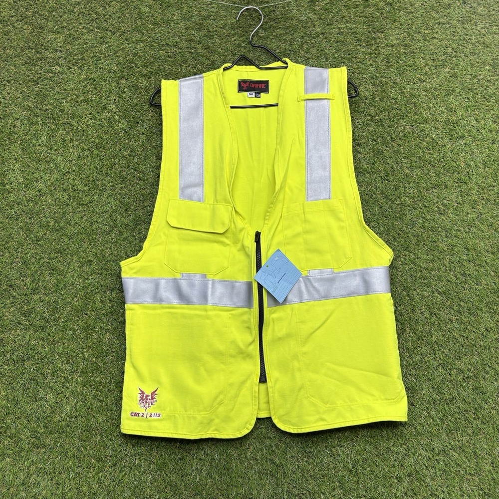 Drifire FR Vest Mens Large VNT99222XXXXL Solid Deluxe Vest Class 2 DRIFIRE NWOT